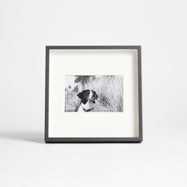 Brushed Black 4x6 Picture Frame + Reviews | Crate & Barrel