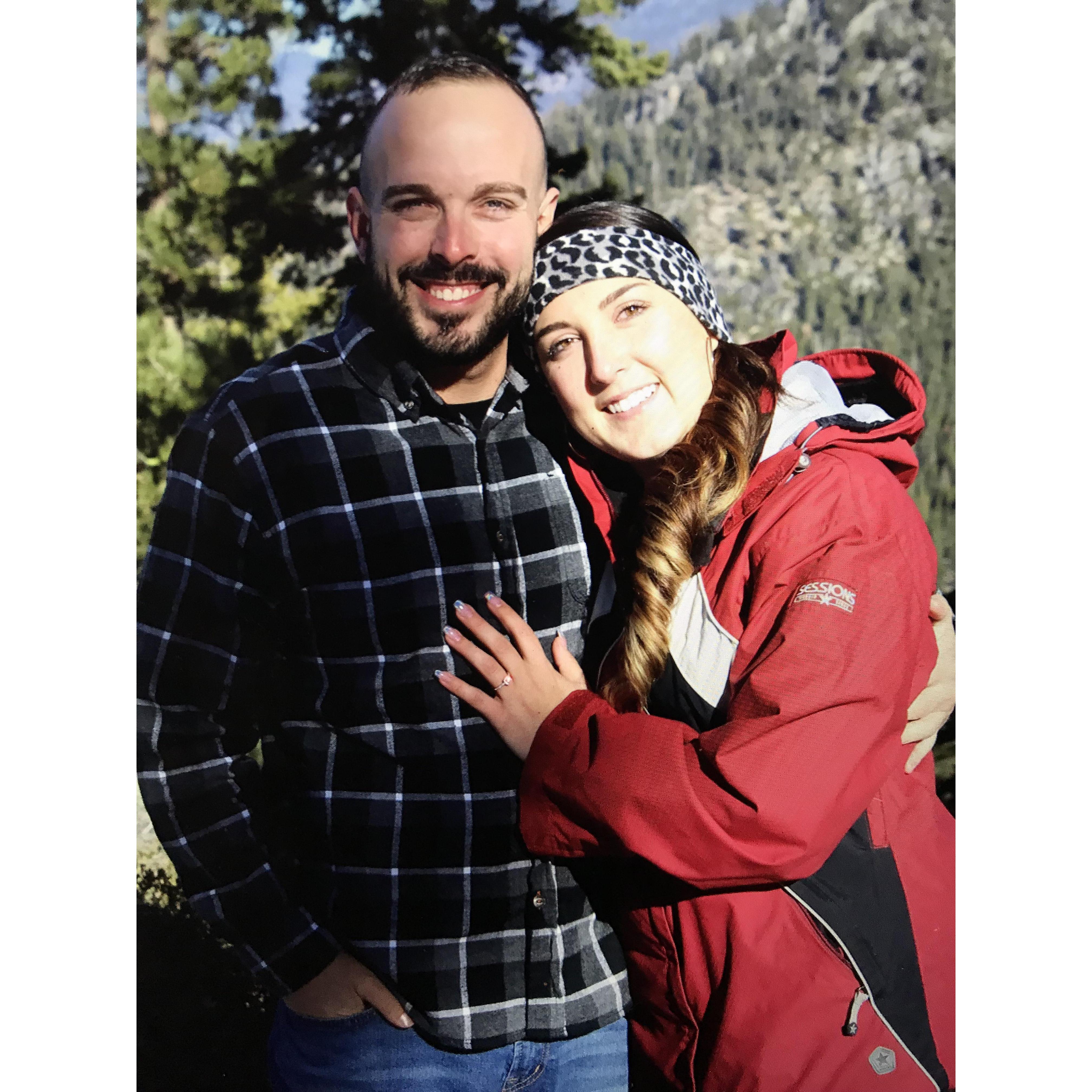 The day we got engaged!