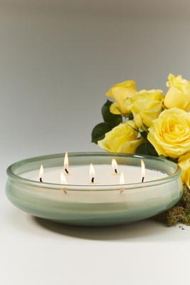Honeypot Woody Salted Woods & Rose Glass Decorator Candle