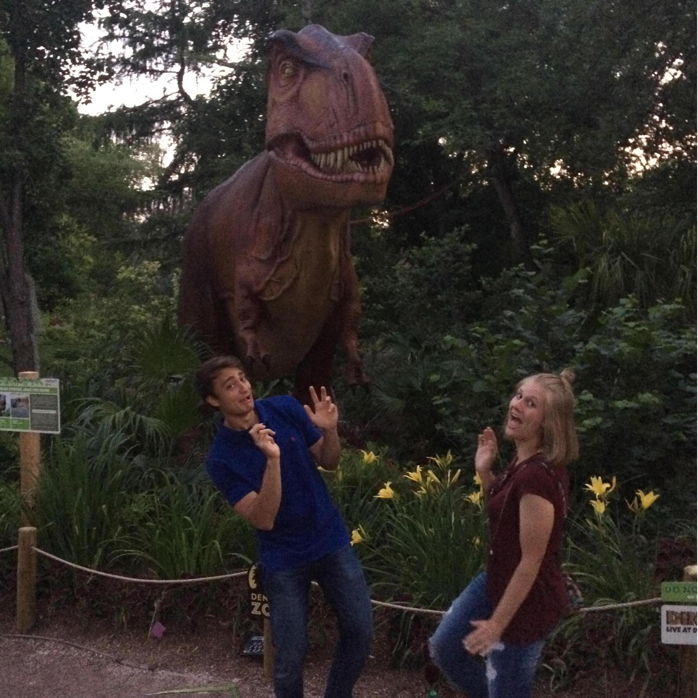 The Denver Zoo's special dinosaur exhibit was only slightly terrifying.