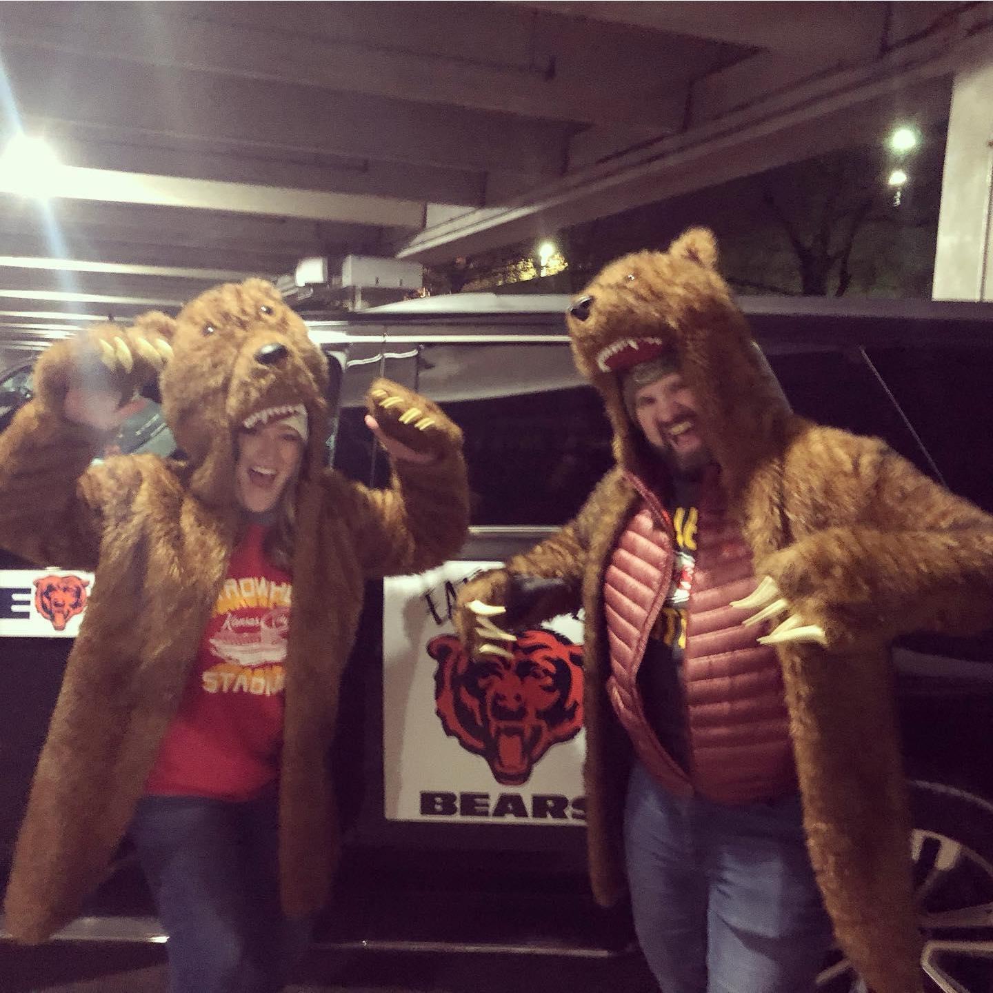 You mean you guys don't have matching bear suits?