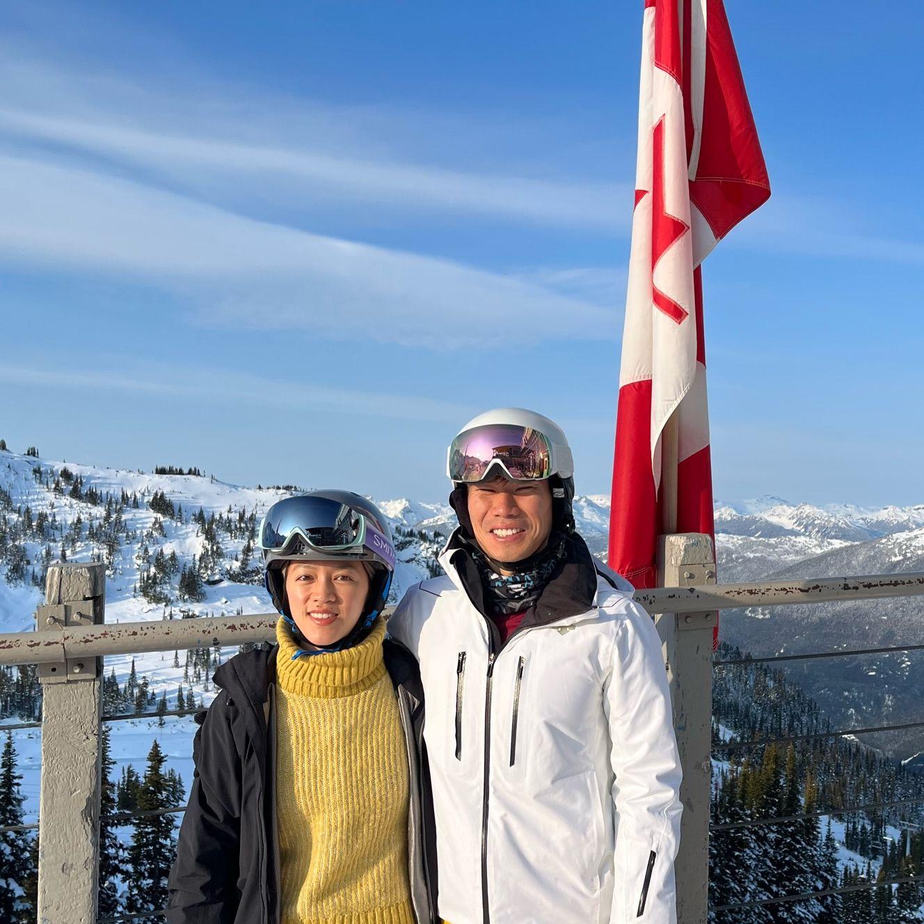 Snowboarding at Mount Whistler