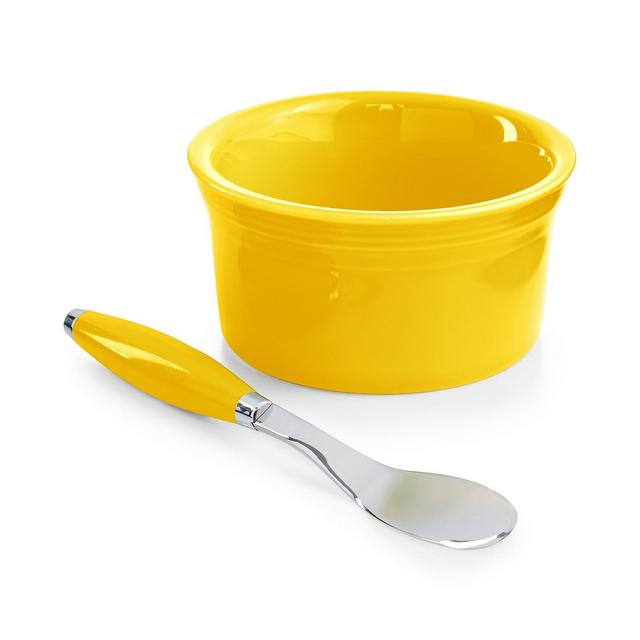 Fiesta 2-Piece Sunflower 8 oz. Dip Bowl and Spreader Set