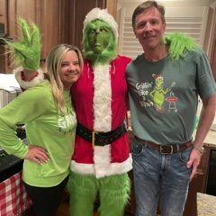 "The Grinch" at Christmas time at his moms