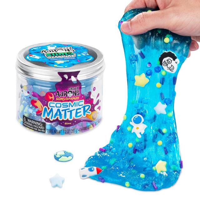 Crazy Aaron's Slime Charmers® - Cosmic Matter - Blue Water Slime, Sensory Toys for Kids - Creative and Endless Fun, Stress Relief Therapy, Gifts for Girls and Boys - Made in USA