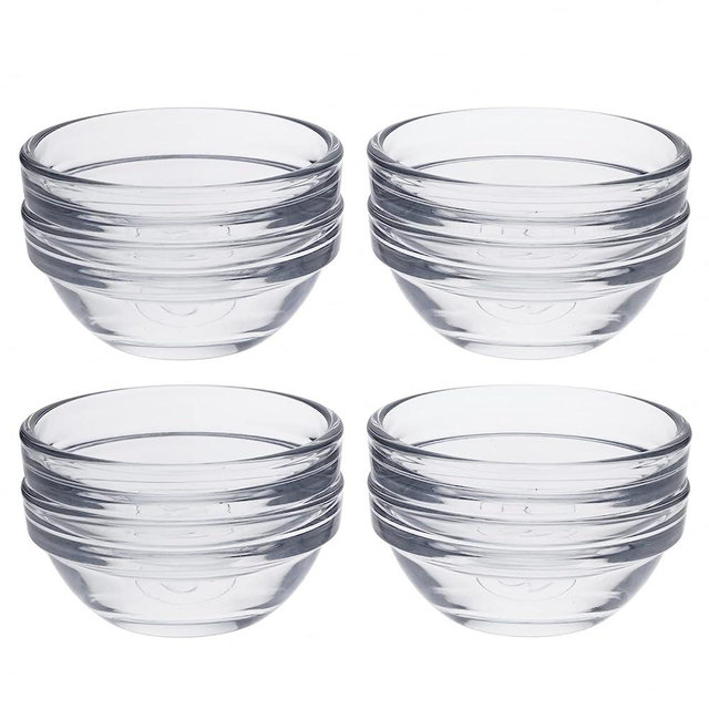 Beille Cooking Baking Supplies Mini Glass Pinch Bowl Ramekin Kitchen Essential, 8pc
