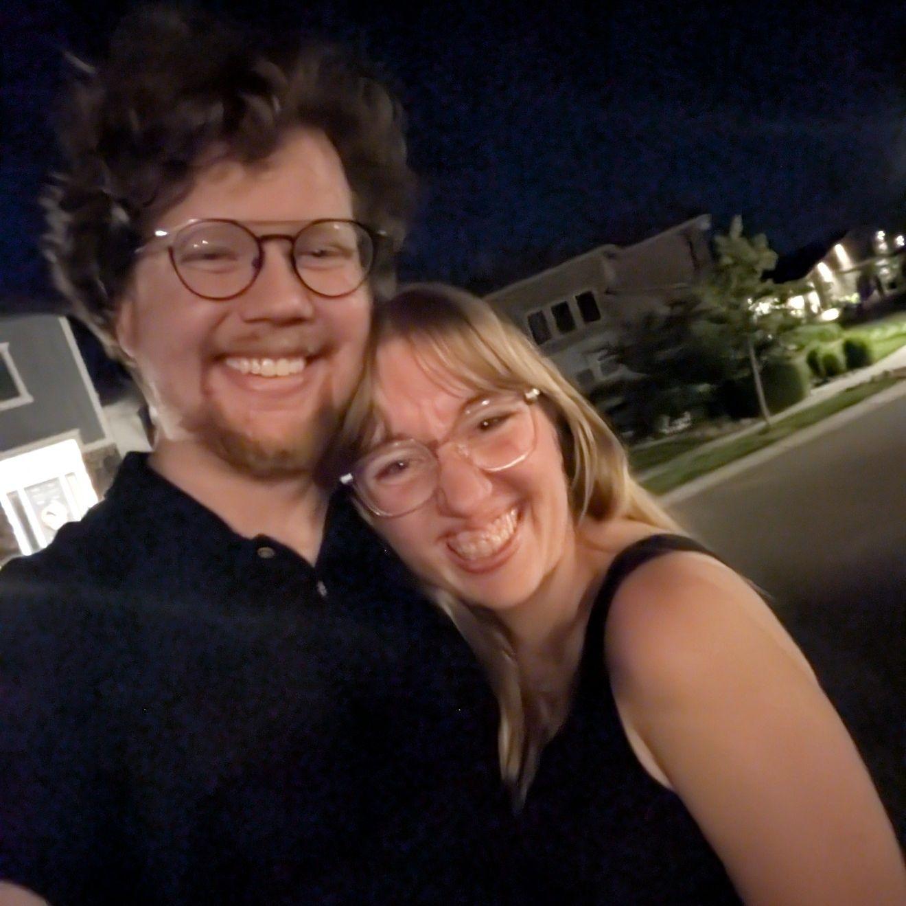 Our first photo together as a couple was taken right after one of Louisa's amazing cello performances!