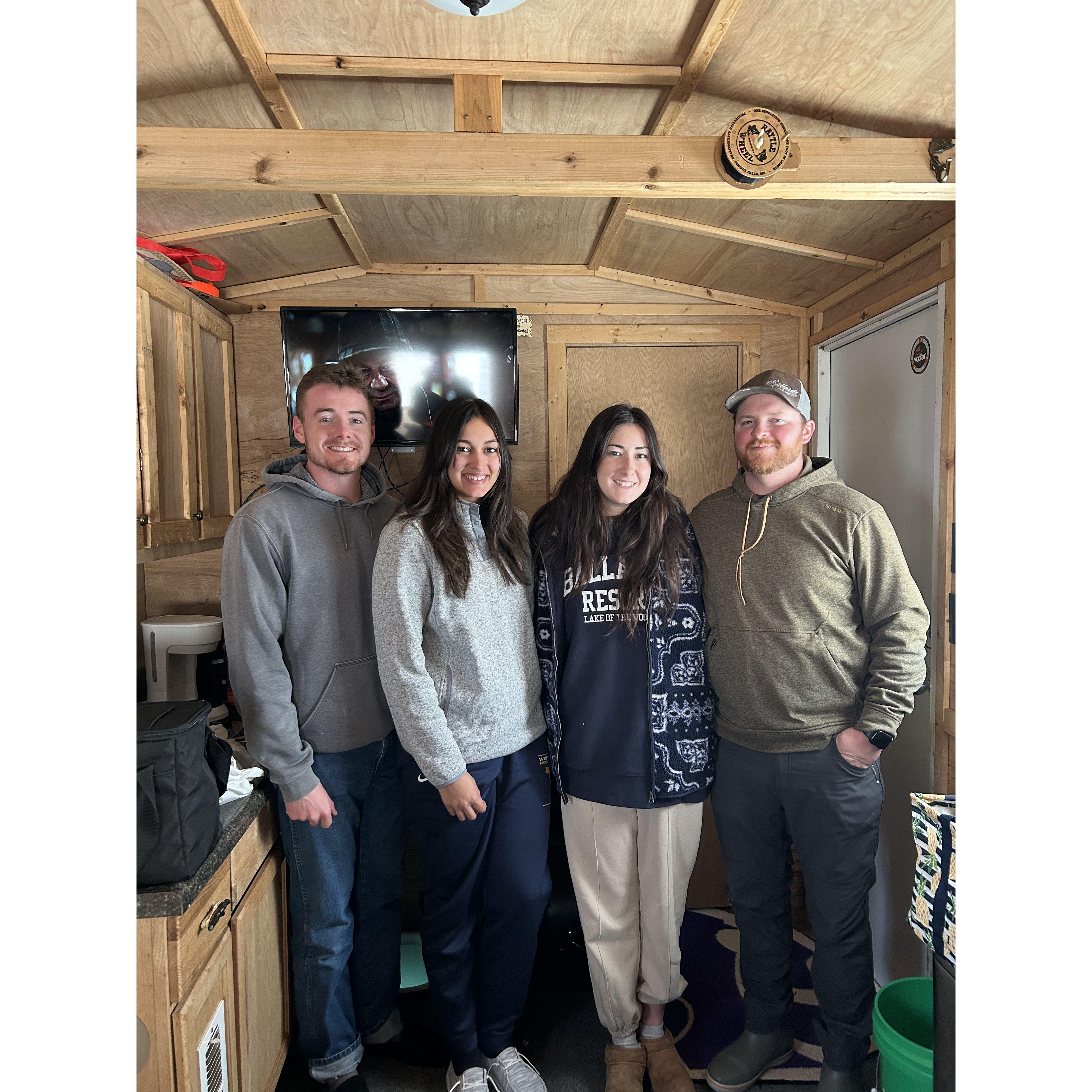 My first time ice fishing with the Hagues