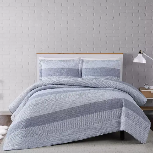 Truly Soft® Multi Stripe 3-Piece Full/Queen Quilt Set