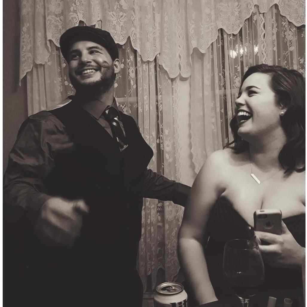 The most glamorous picture we've ever taken, at the most glamorous birthday party with friends!