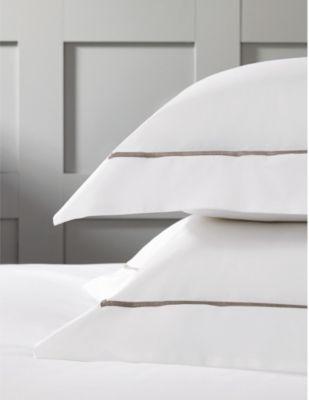 THE WHITE COMPANY Savoy cotton pillowcase king 90cm x 50cm