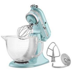 KitchenAid - Artisan® Design Series 5 Quart Tilt-Head Stand Mixer with Glass Bowl