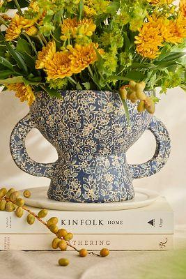 Papier Mache Decorative Bowl, Blue