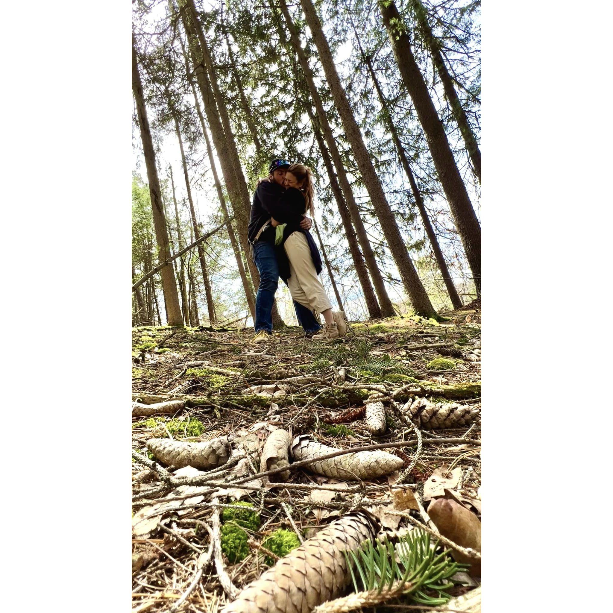 Hiking the pines!