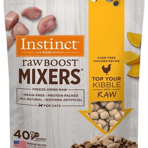 Instinct Freeze Dried Raw Boost Mixers Grain Free Cage Free Chicken Recipe All Natural Cat Food Topper by Nature's Variety, 6 oz. Bag