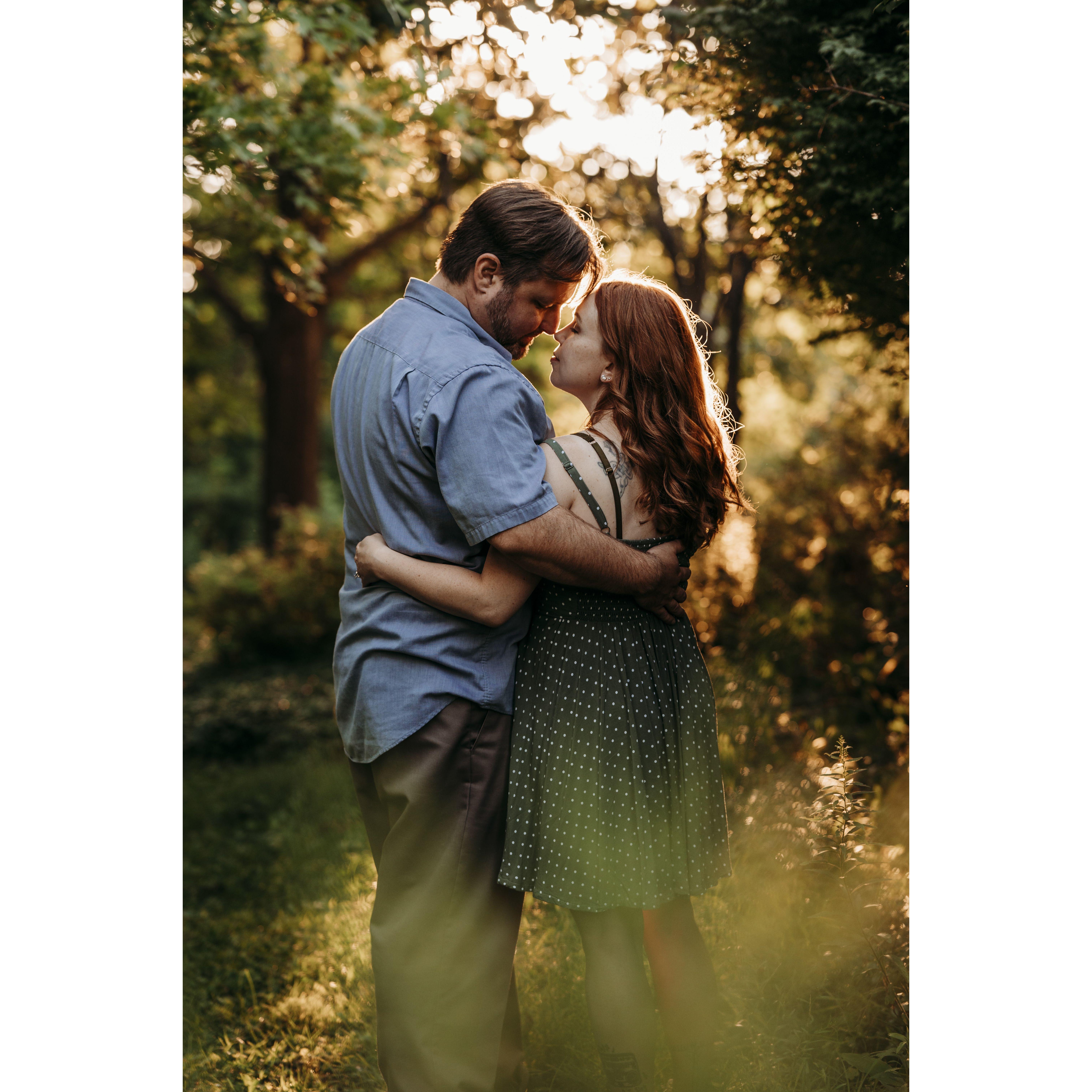 Engagement photos courtesy of Captured Couture