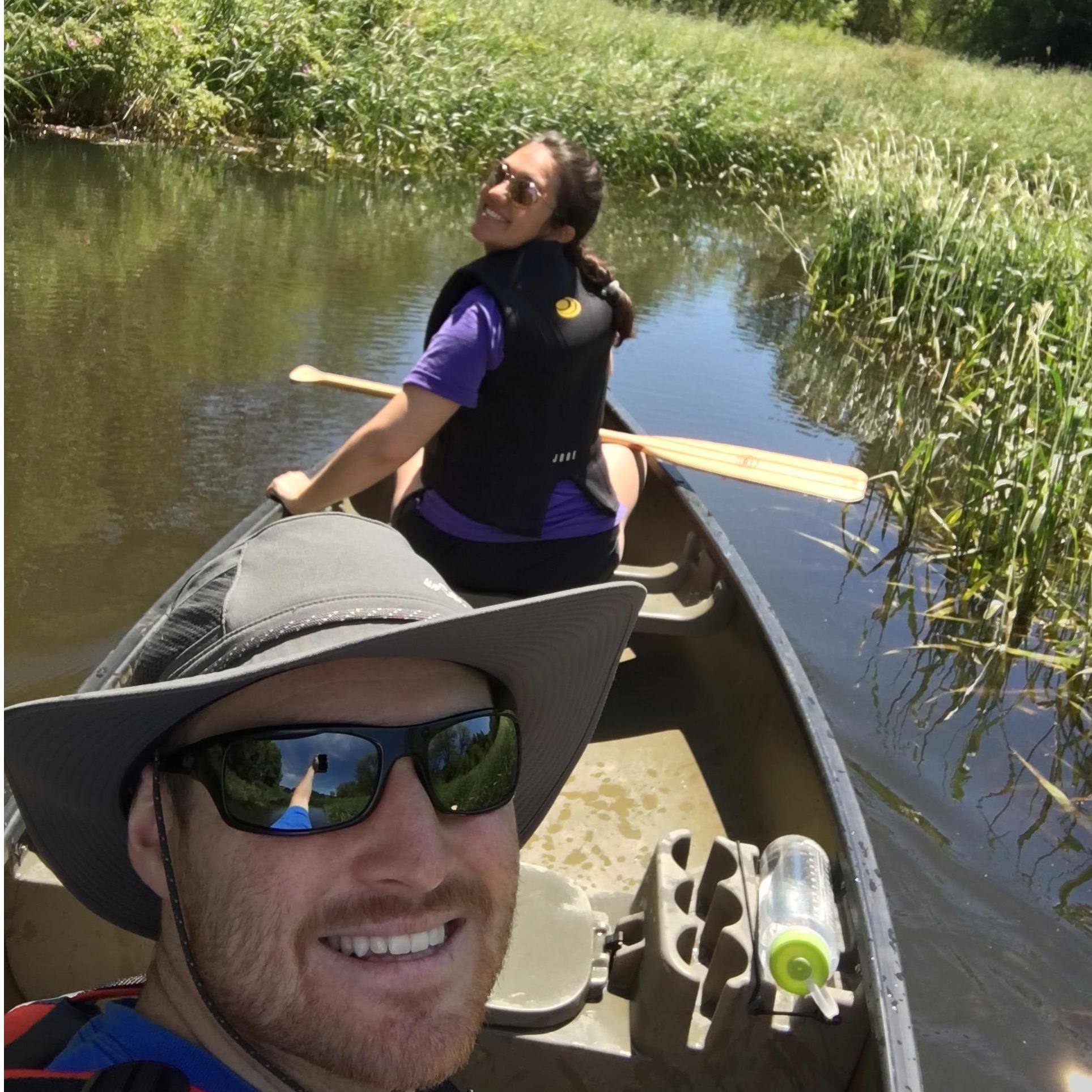 Canoeing on the Lewis River in Woodland, WA.