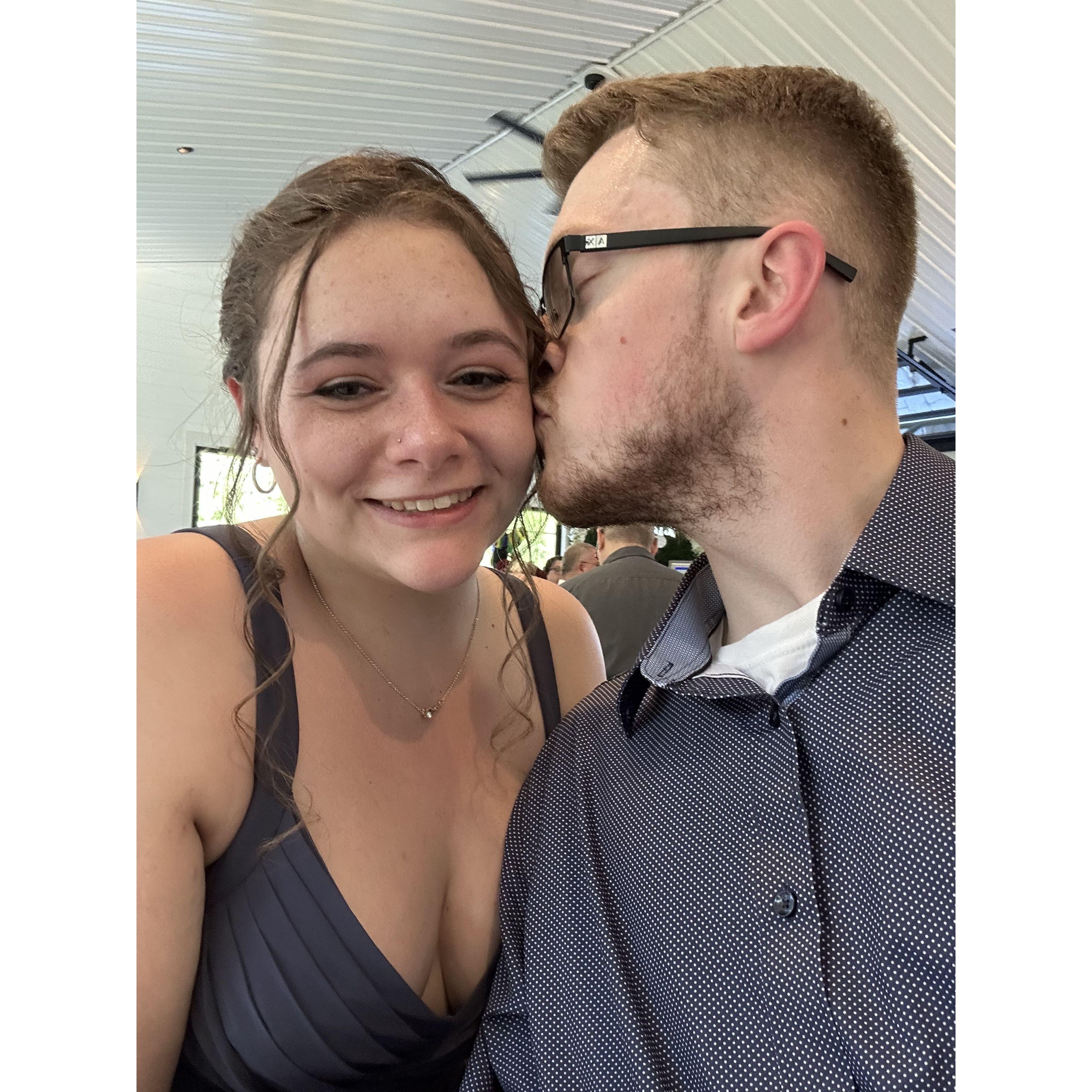 Kate and Adam's wedding, June 2025.