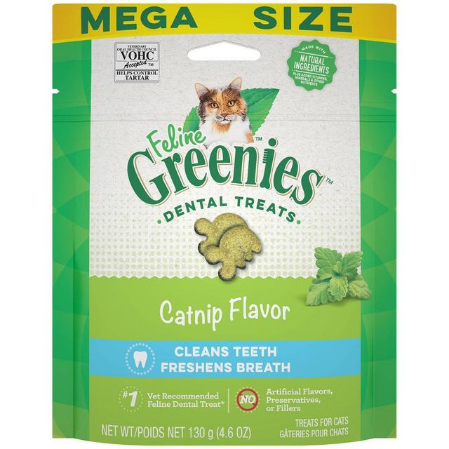 Greenies Dental Cat Treats Feline Catnip - 4.6oz