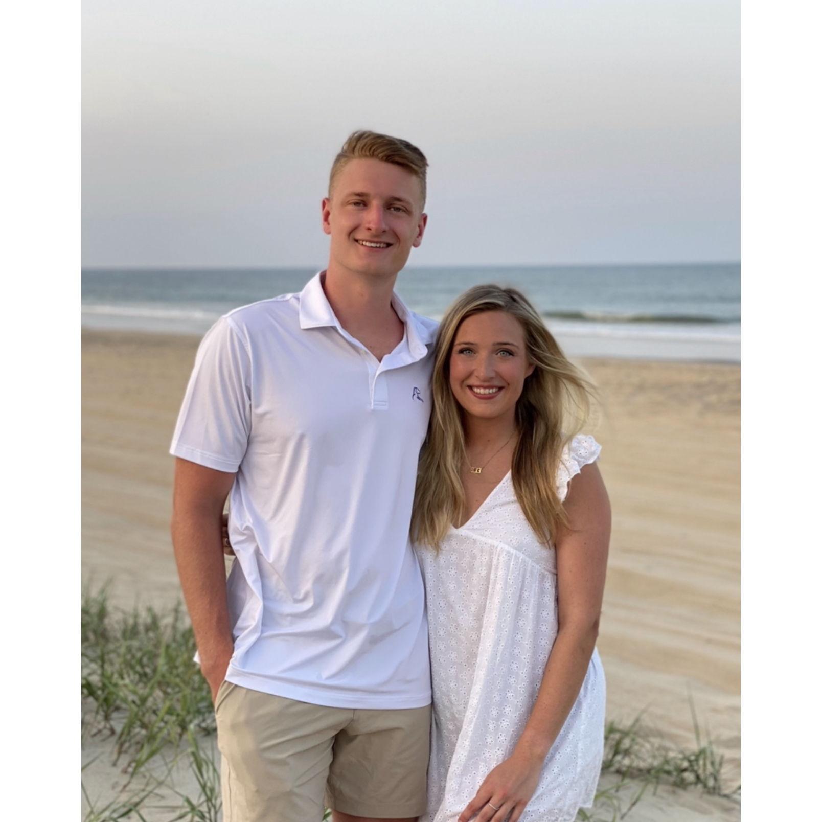 James' first Novak beach trip.