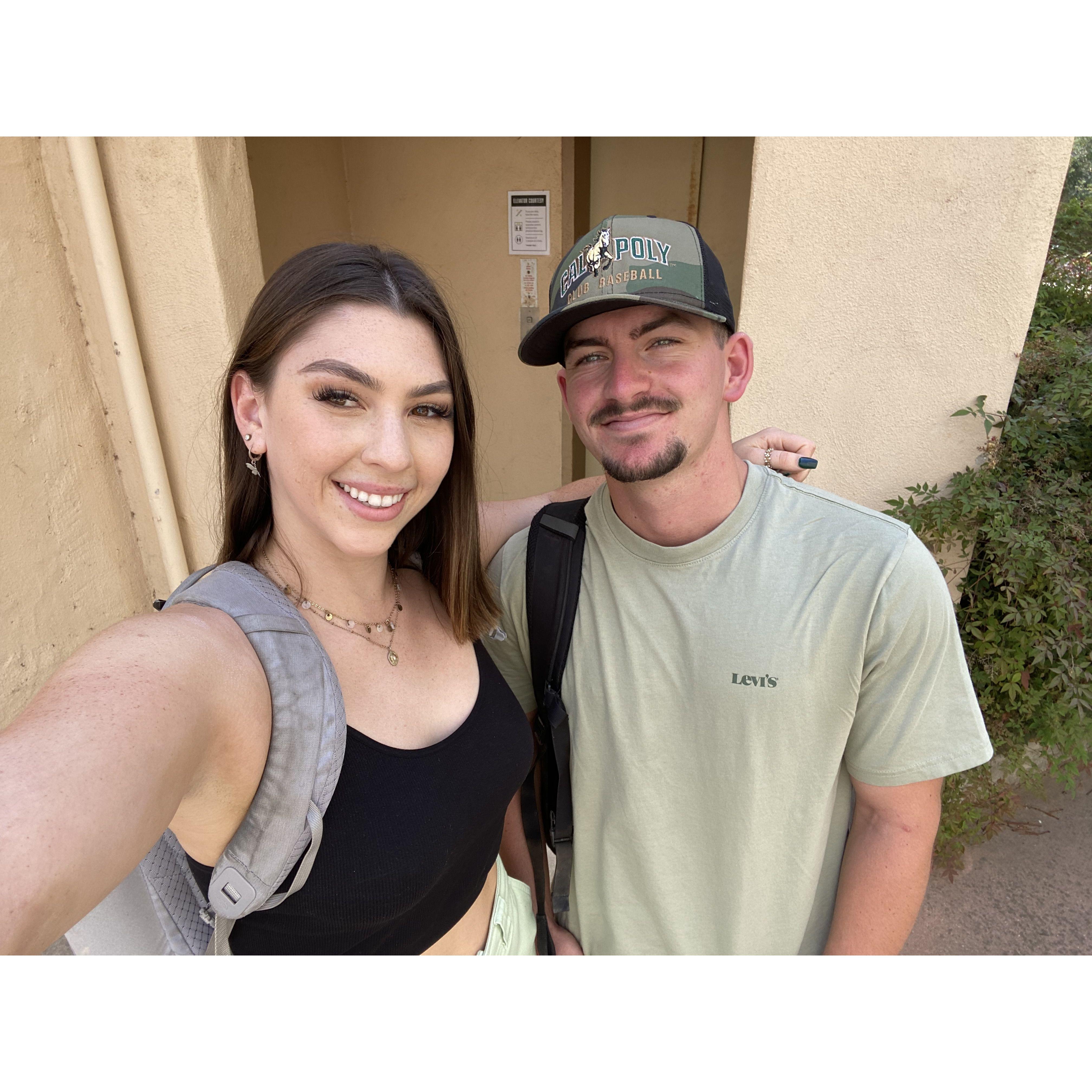 2021: Our first day of senior year of college