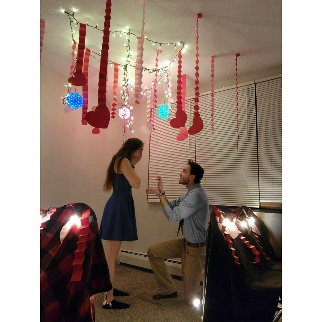 Our first Valentine's Day where Luke fake proposed! Little did he know he would be doing it for real in a few years from then ;)