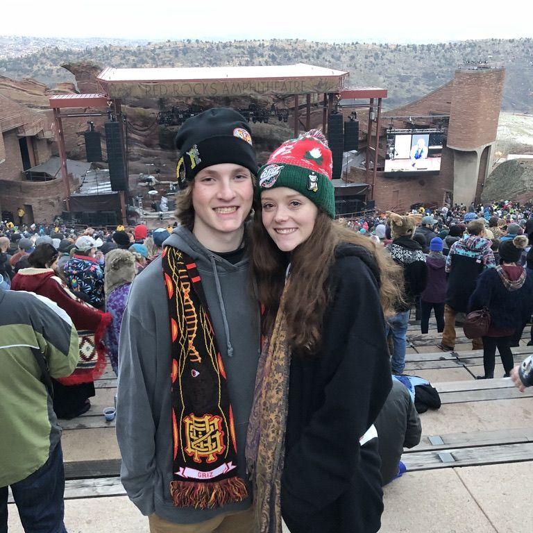 SunSquabi at Red Rocks. April 2018. Our first official Red Rocks show together after officially starting dating April 2, 2018.