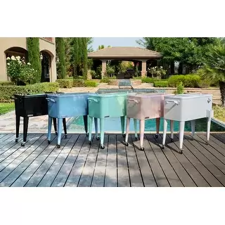 Permasteel 80 Qt. Patio Cooler - Blue