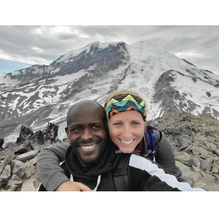 First hike together was 16 miles at Mt. Rainier, where we also shared our first kiss