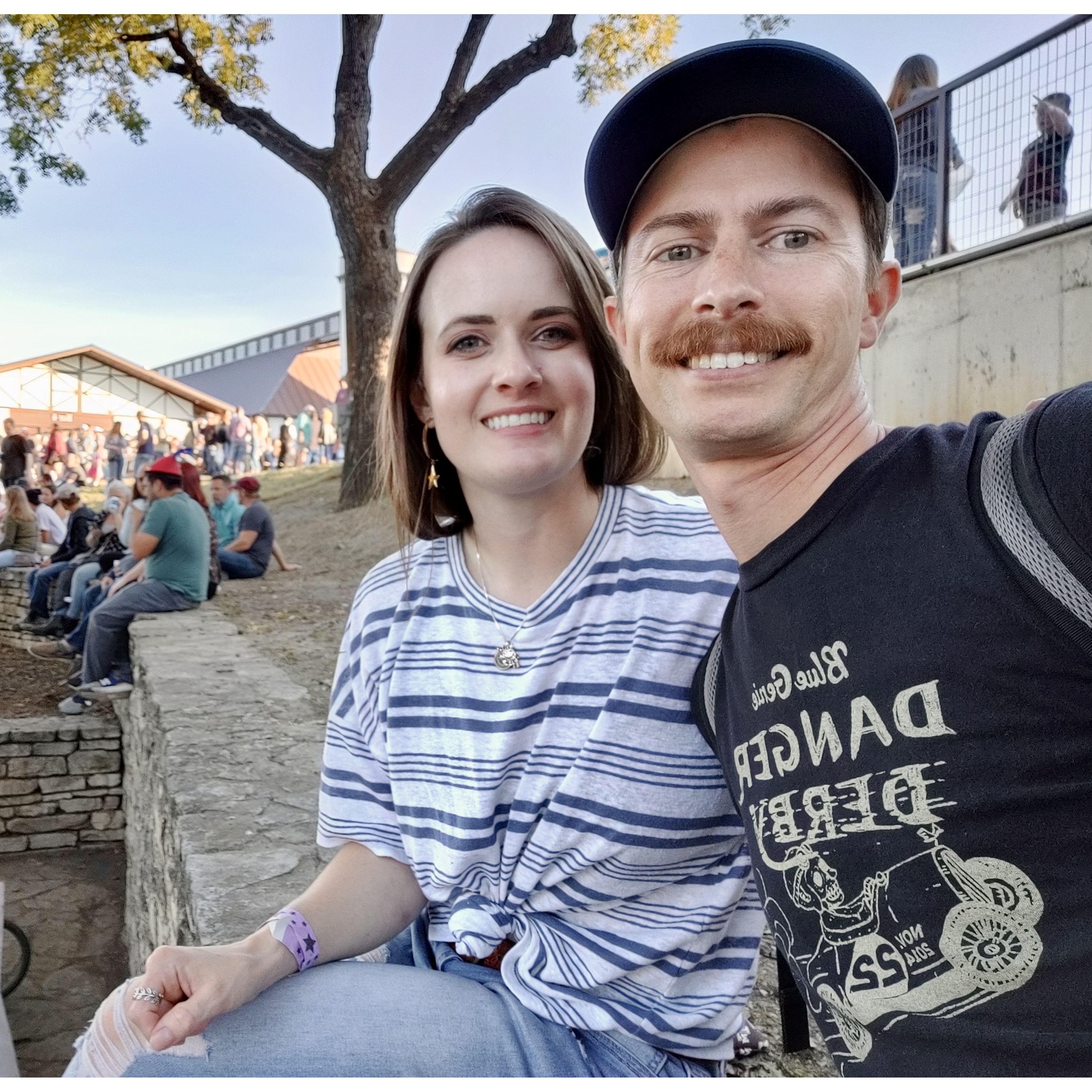 The first but definitely not last Wurstfest together. Nov 2021 New Braunsfel, TX