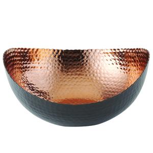 Elegance 72071 Eclipse Bowl, 10" x 9.75", Black/Copper