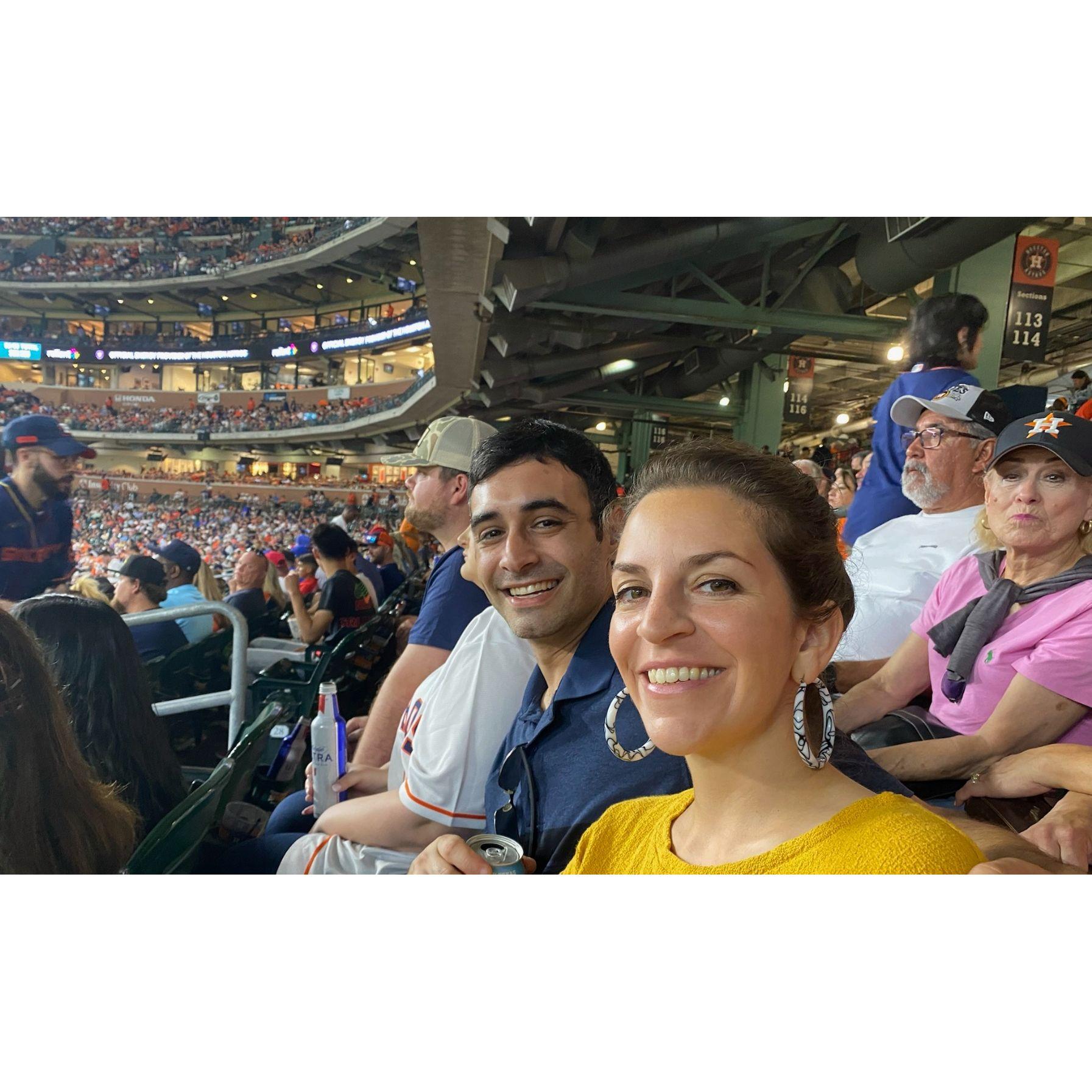 Astros game with my parents