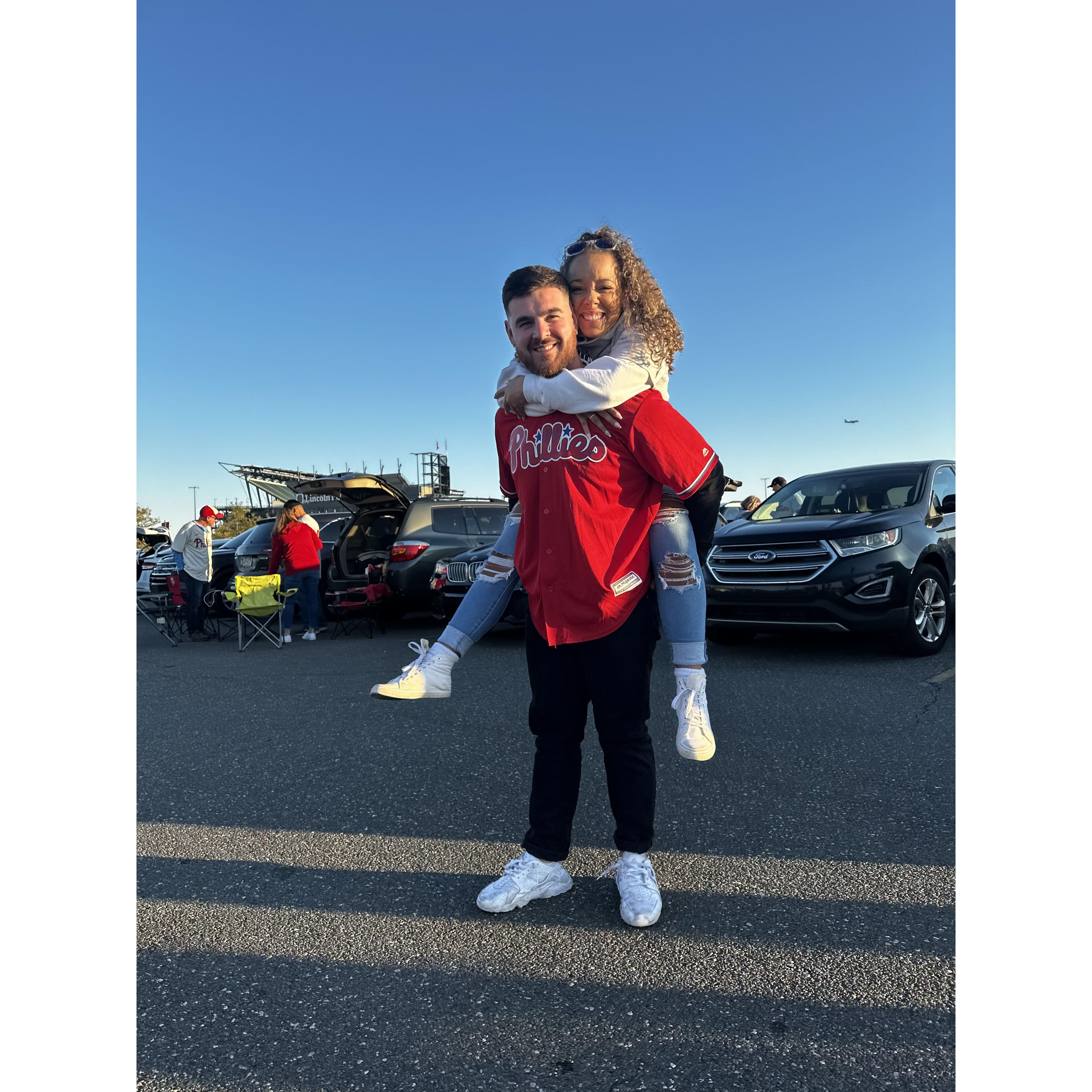 Our first Phillies game together