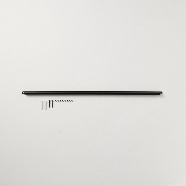 22" Metal House Number Mounting Rail Matte Black - Hearth & Hand™ with Magnolia: Steel Address Plaque, Powder-Coated