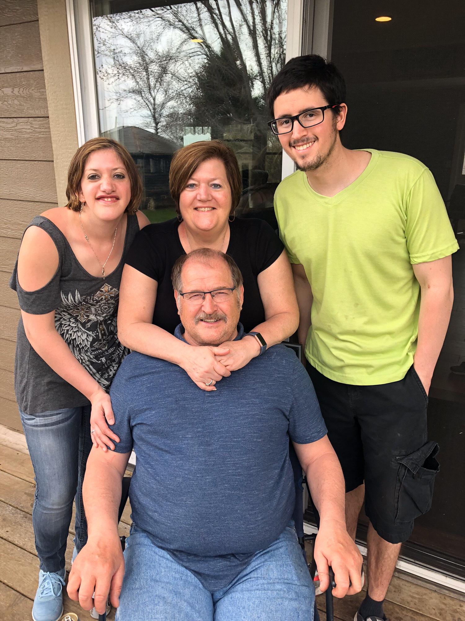 Connor and I with my parents at Easter 2019