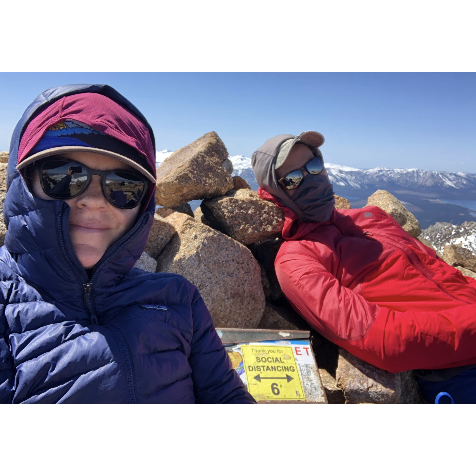 Practicing social distancing in the high sierras.