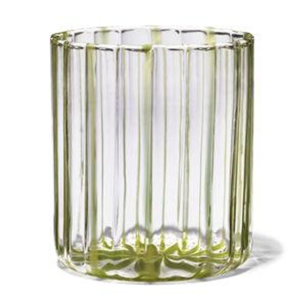 Aerin Striped Tumbler - Green