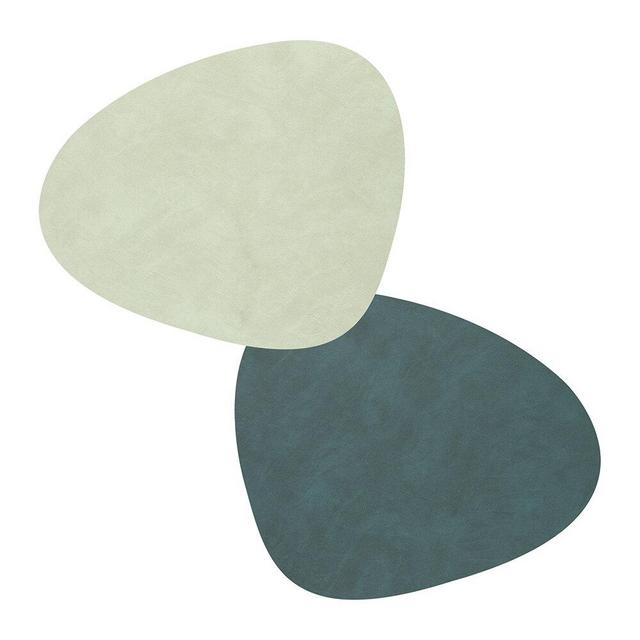 Nupo Curve Table Mat - Set of 4 - Dark/Olive Green