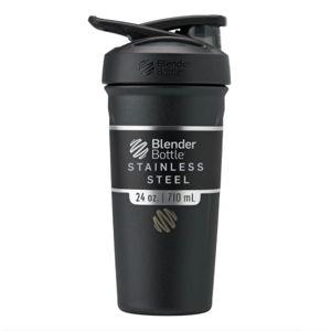 BlenderBottle Stainless Steel Shaker Cup in Black