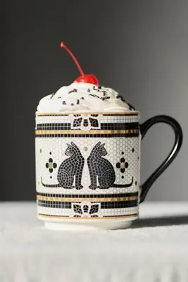The Bistro Tile Stoneware Mug: Halloween Edition