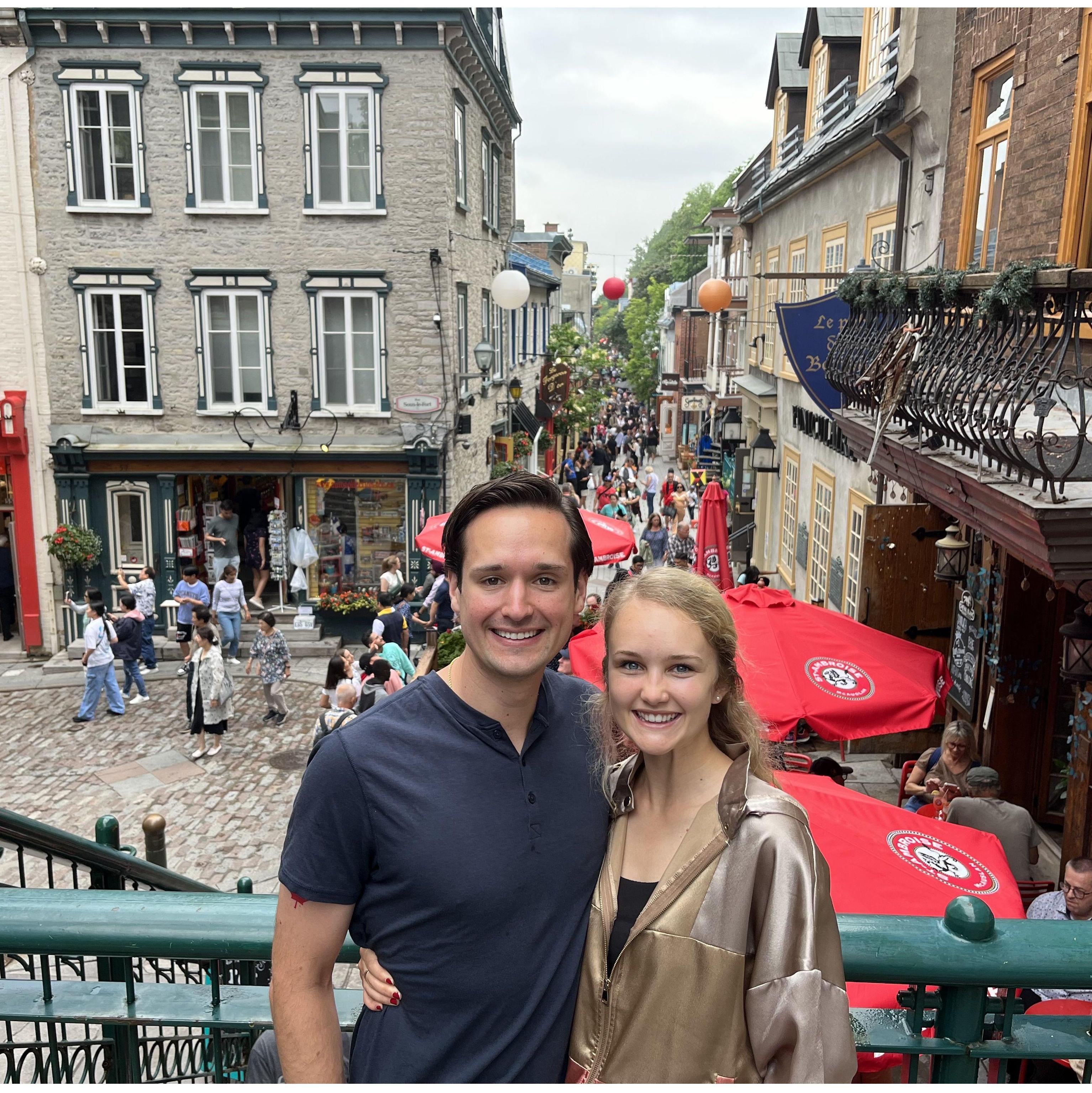 Celebrating Jonathan's 30th in Quebec City, Canada (July 2023)