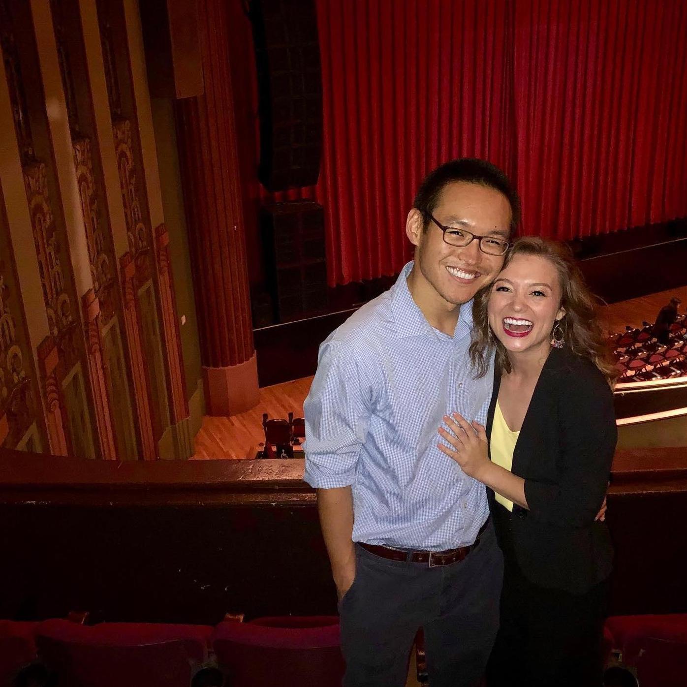 One of many evenings spent in a theater followed by Amy outlining her dreams of dancing on Broadway. (Summer 2019)