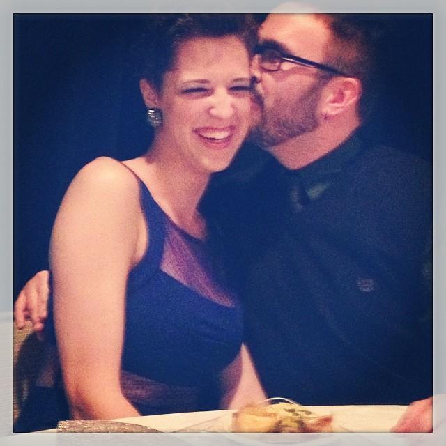 Dressed up fancy for a fundraising gala in 2012.