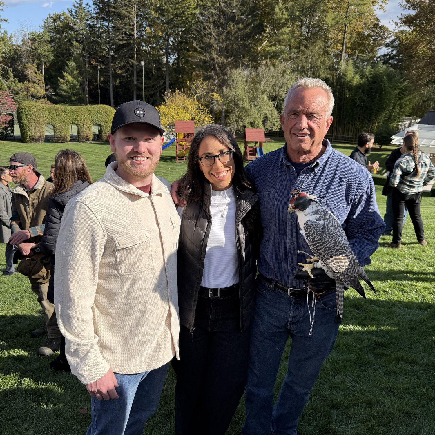 With Bobby and his Falcon at Hickory Hill!