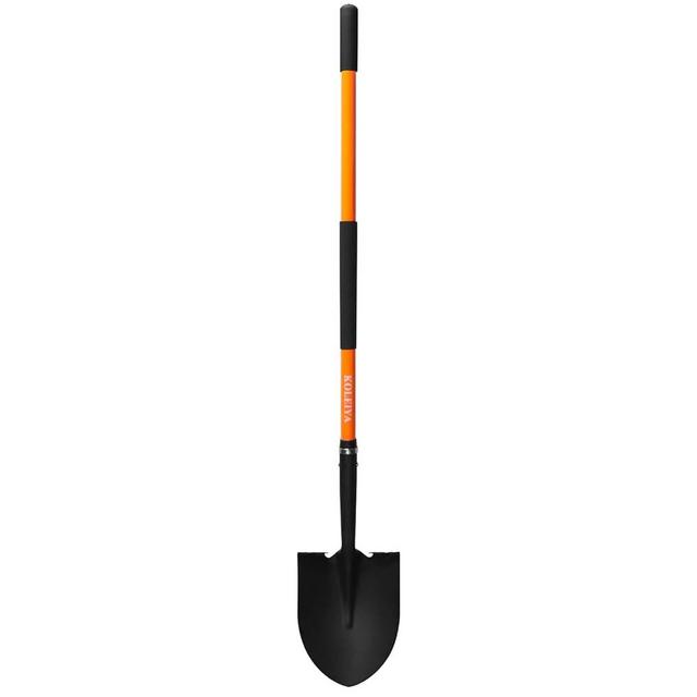 Shovel for Digging,Heavy Duty Garden Shovel,Shovels for Gardening Digging,Spade Shovel with Orange Fiberglass Handle,57 inches