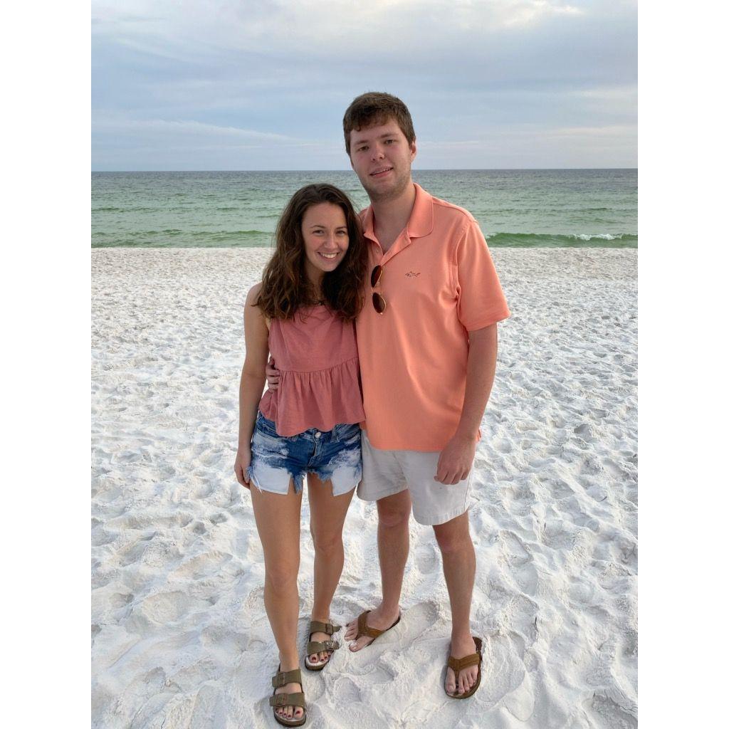 Our second trip to the beach together, March 2020