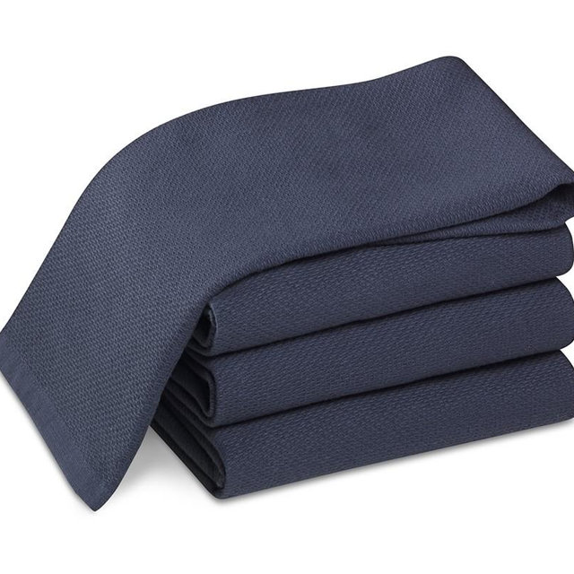 All Purpose Pantry Towels, Set of 4, Navy Blue