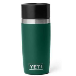 Green YETI Rambler 12 oz Travel Bottle, Stainless Steel, Vacuum Insulated with Leakproof Commuter Cap, Black Forest Green