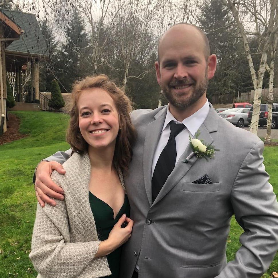 Attending our friends' wedding. December 2018