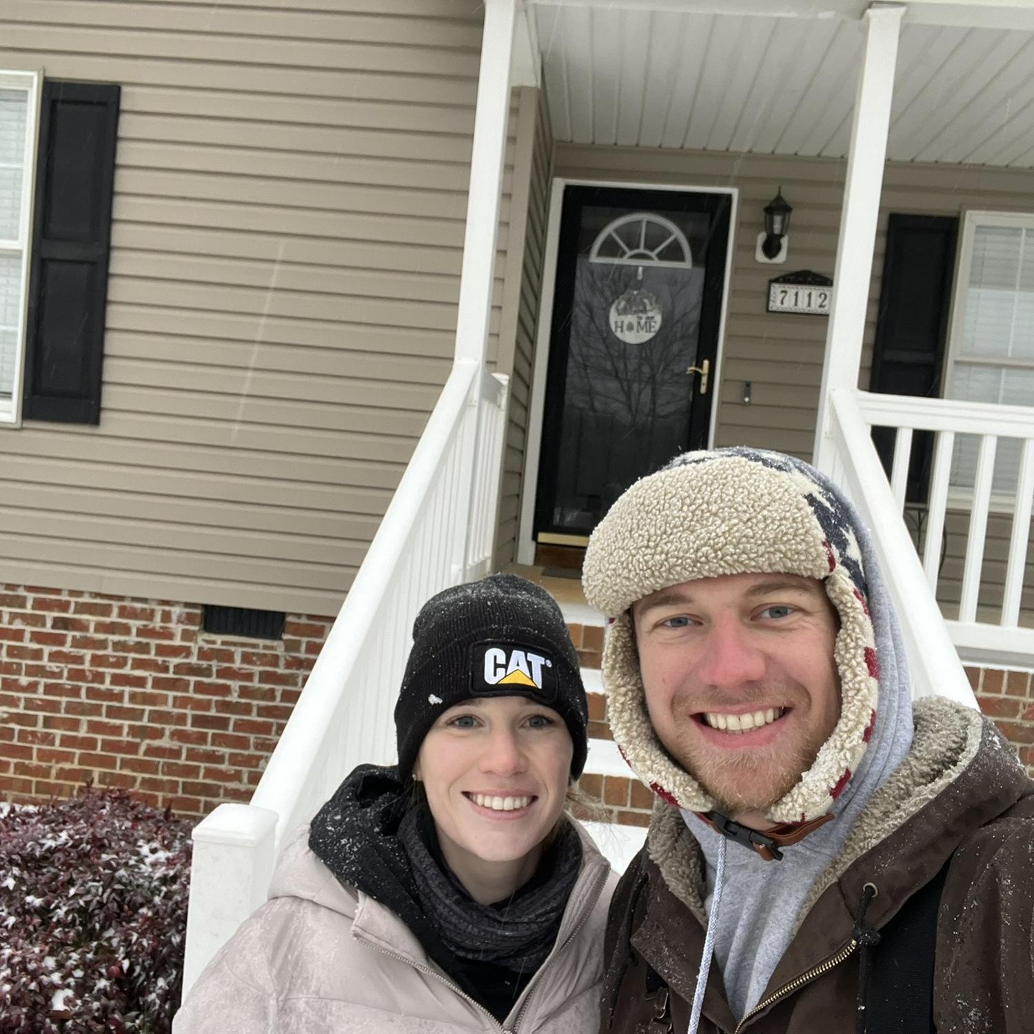 First snow at our house